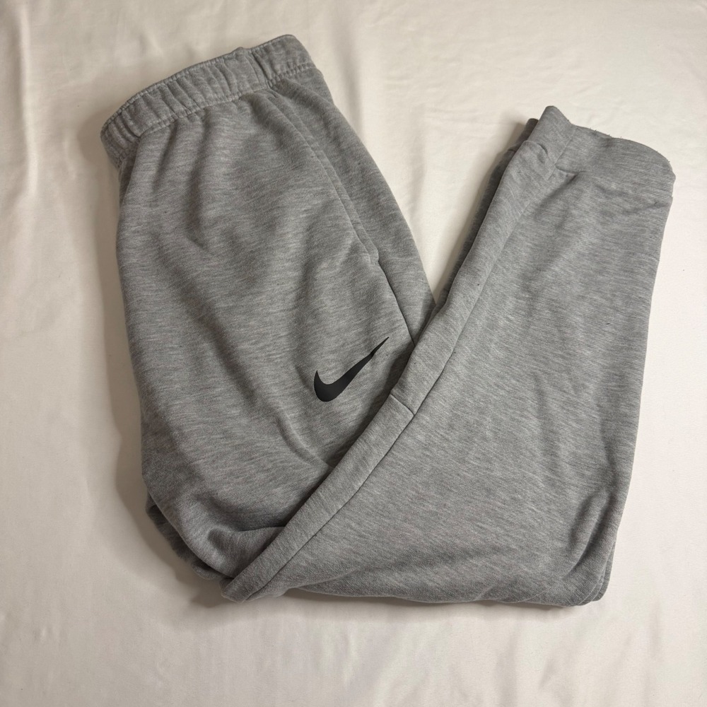 Nike Dri-FIT Mens Gray Training Jogger Pants Large Heathered Activewear